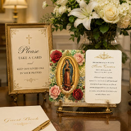 Cartão de Oração Funerária Vintage de Nossa Senhor