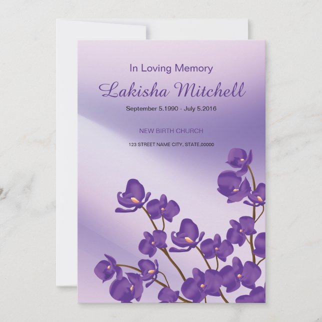 Cartão de Oração Memorial (Frente)