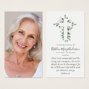 Cartão de Oração Memorial Fotográfico de Cheio