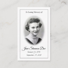 Cartão de Oração Memorial - O 23º Salmo