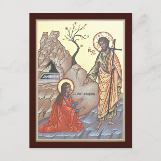 Cartão de Oração Noli Me Tangere (Frente)