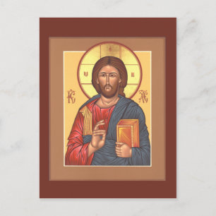 Cartão de Oração Pantocrator cristo