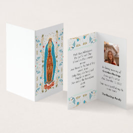 Cartão de Oração para Memorial do Funeral Moderno