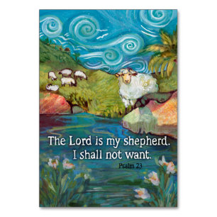 Cartão de Oração Psalm 23