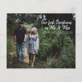 Cartão de Orçamento de Natal do Sr. e Sra.