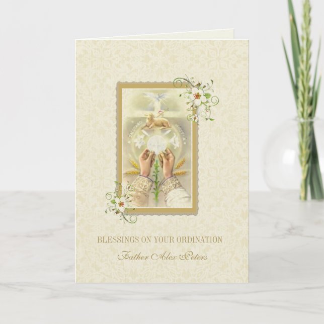 CARTÃO DE ORDENAÇÃO PRINCIPAL (Frente)