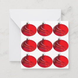 Cartão de Ornamento da Árvore de Natal