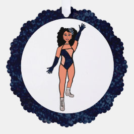 Cartão de Ornamento Dançarino Indigo & Diamantes B