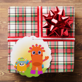 Cartão de Ornamento de Papel BeddyByes MeMo e BaBa