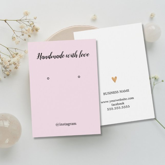 Cartão de Ouriço Dourado Elegante Rosa Branco Faux (Criador carregado)