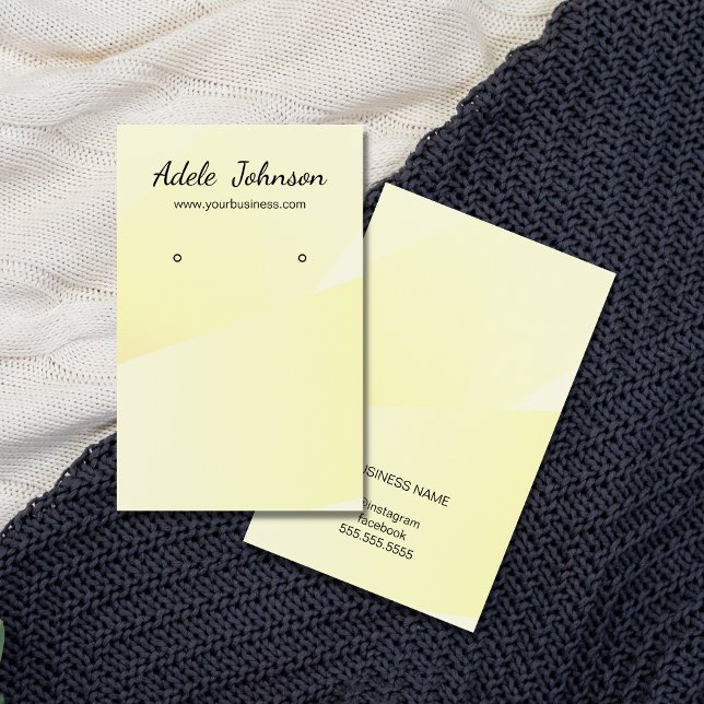 Cartão de Ouriço Geométrico Amarelo-Claro Elegante (Criador carregado)