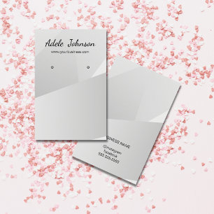 Cartão de Ouriço Geométrico Elegante Faux Silve