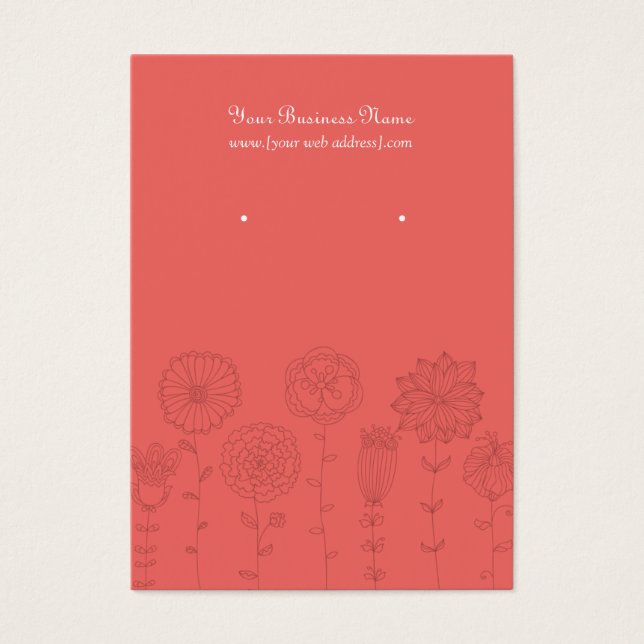 Cartão de Ouriço Personalizado de Flores de Mod de (Frente)