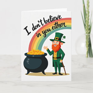 Cartão de Ouro do Leprechaun do Arco-íris