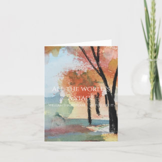 Cartão de outono de Todas as Citadas de Palco do M