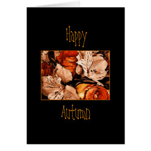 Cartão de outono feliz