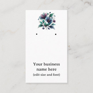 Cartão de ouvido com adorável abstrato azul.