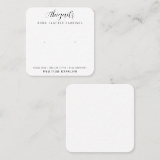 Cartão de ouvido simples e elegante