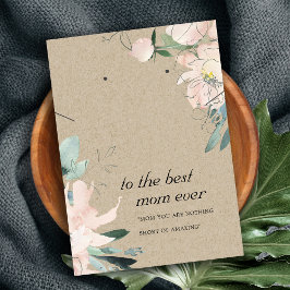 CARTÃO DE OUVIMENTO DO PRESENTE DE MÃE FLORAL DE K