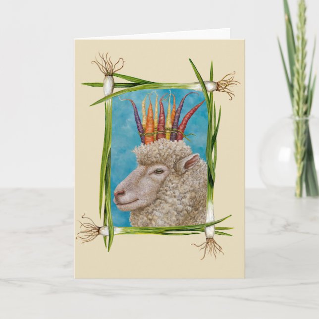 Cartão de Ovelha de Parte (Frente)