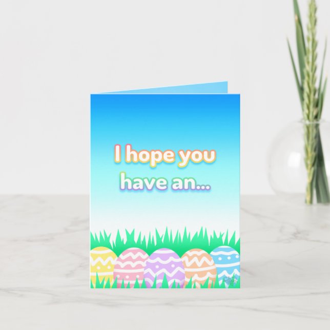 Cartão de Ovos de Páscoa (Frente)