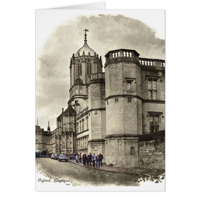 Cartão de Oxford, Inglaterra (Frente)