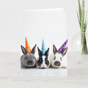 Cartão de Padrão de Animal de Festa