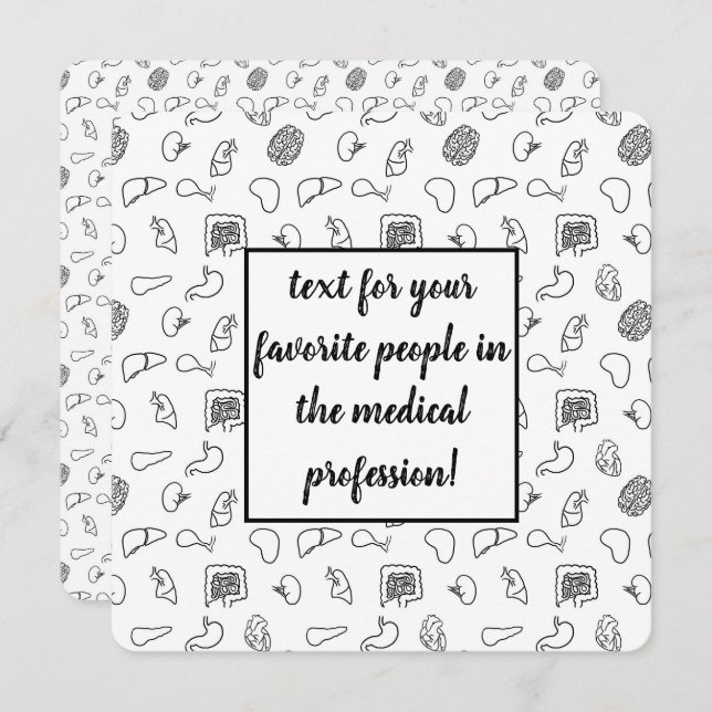 Cartão de Padrão Médico (Frente/Verso)