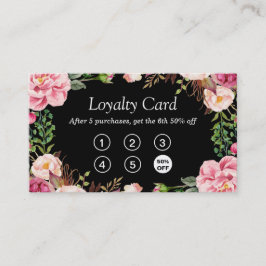 Cartão de pagamento de fidelidade | Moldagem Flora