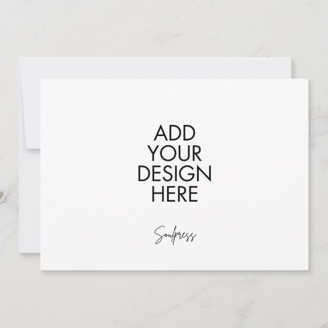 Cartão de paisagem personalizado 7 x 5" (Frente)