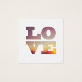 Cartão de palavra de design geométrico