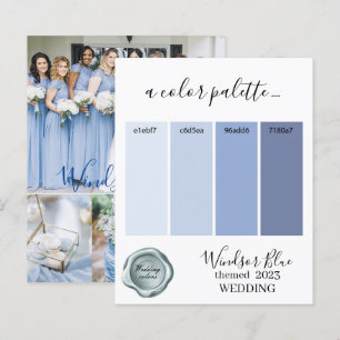 Cartão de Paleta de Cores Azul do Windsor 2023