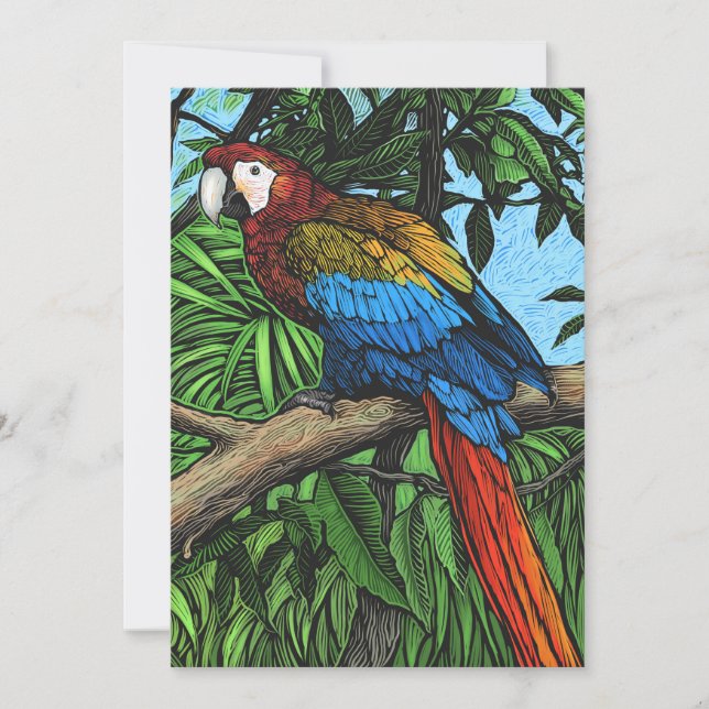 Cartão de Papagaio (Frente)