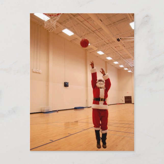 Cartão de Papai Noel do afro-americano (Frente)