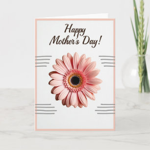 Cartão de Papel Floral Blush
