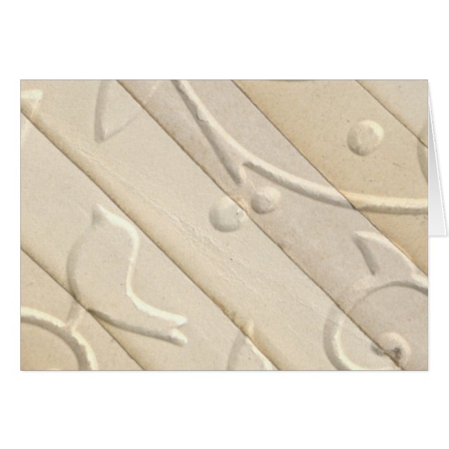 Cartão de papel gravado do design (Frente horizontal)