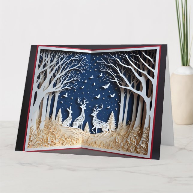 Cartão de papelaria de Natal (Frente)