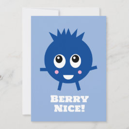 Cartão de Parabéns Blueberry "Berry Nice"