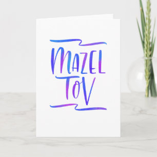 Cartão de Parabéns Bright Ombre Mazel Tov