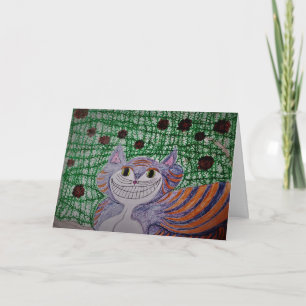 Cartão de Parabéns "Cheshire Cat"