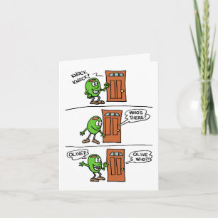 Cartão de Parabéns de Aniversário de Olive Você Kn