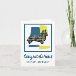 Cartão de Parabéns de Cachorro Corgi Welsh