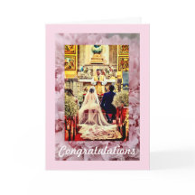 Cartão de Parabéns de Casamento