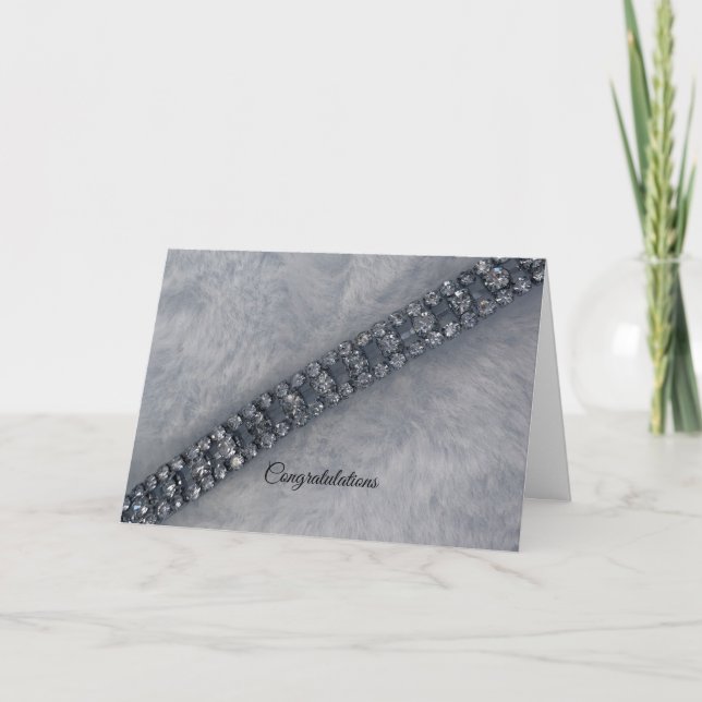 Cartão de Parabéns de Casamento de Ouros e Peles (Frente)