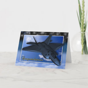 Cartão de Parabéns de Encomendamento da Força Aére