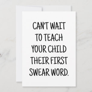 Cartão de Parabéns Engraçado de Chuveiro de Bebê p