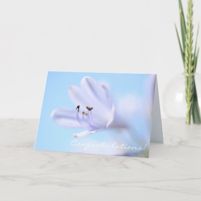 Cartão de Parabéns Flor Magnífica (Frente)