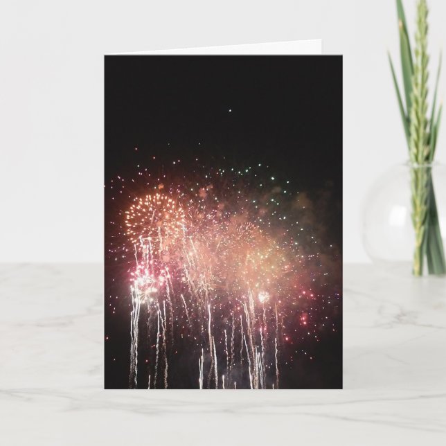 Cartão de Parabéns "Fogos Aquatômicos" nº 2 (Frente)