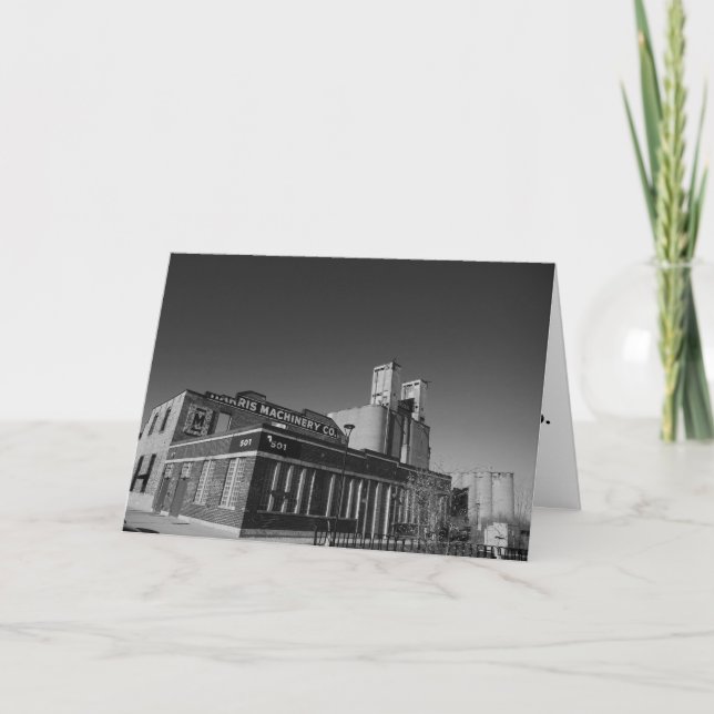 Cartão de Parabéns "Harris Machinery Company" (Frente)