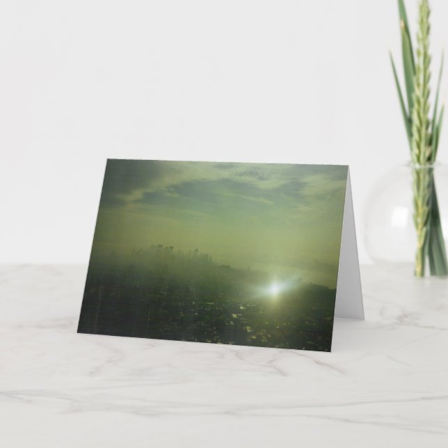 Cartão de Parabéns "Manhattan" (Frente)